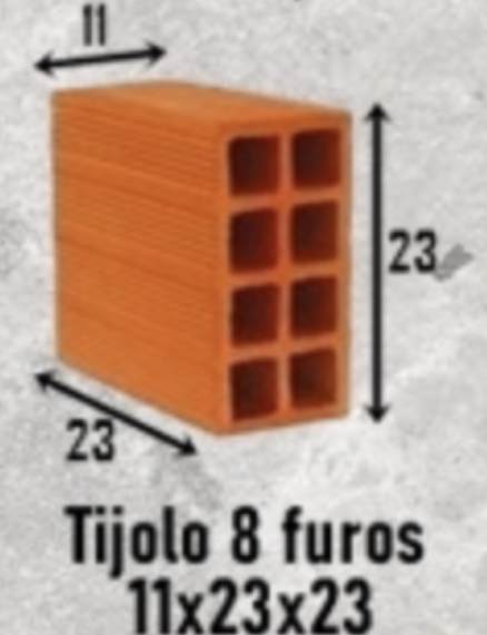Tijolo 8 Furos